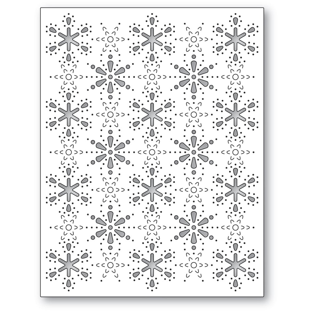Poppy Stamps Stanzschablone - 2574 Scandinavian Snowflake Plate