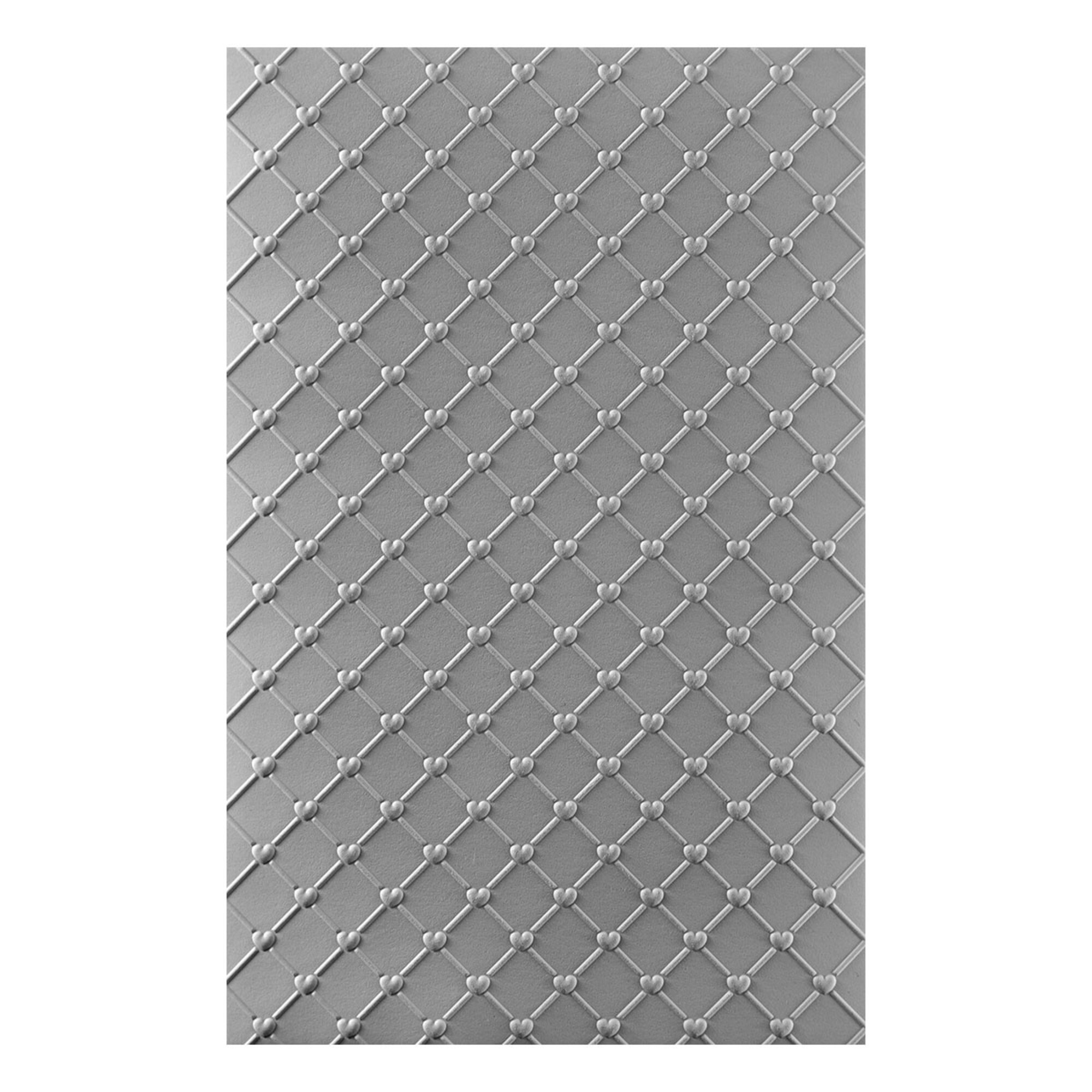 Spellbinders Cross My Heart 3D Embossing Folder GROSS