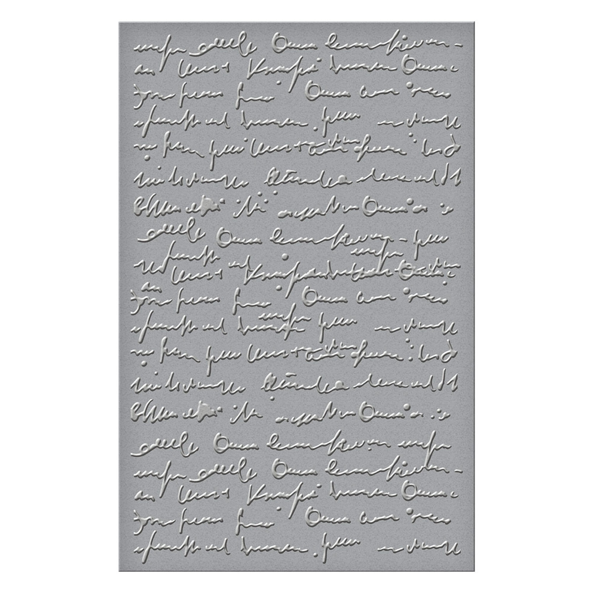 Spellbinders Scribbled Letter Embossing Folder GROSS