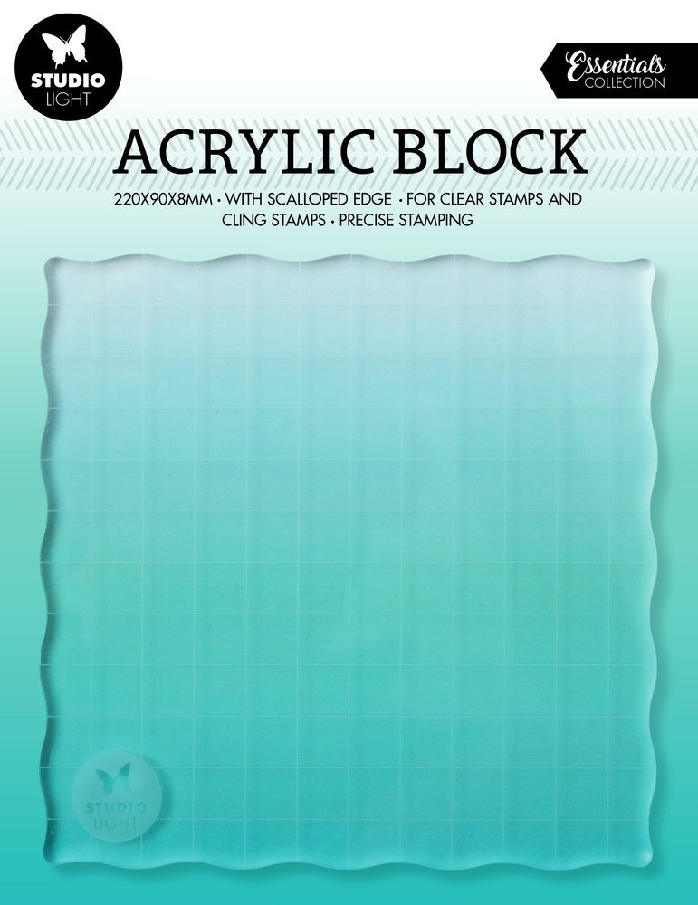 Acrylblock - 120 x 120 mm mit Raster