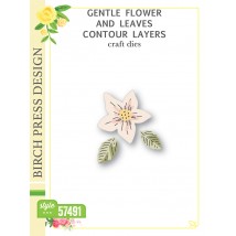 Birch Press Stanzschablone - 57491 Gentle Flower and Leaves Contour Layers