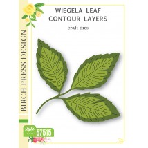 Birch Press Stanzschablone - 57515 Wiegela Leaf Contour Layers