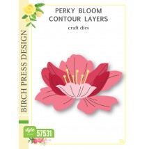 Birch Press Stanzschablone - 57531 Perky Bloom Contour Layers