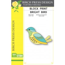 Birch Press Stanzschablone - 57584 Block Print Bright Bird
