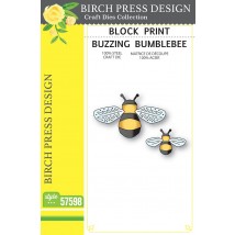 Birch Press Stanzschablone - 57598 Block Print Buzzing Bumblebee