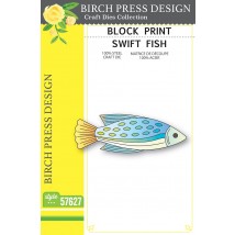 Birch Press Stanzschablone - 57627 Block Print Swift Fish