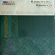 color connect Motivpapier 12x12 und 8x8 - Dunkelgrün