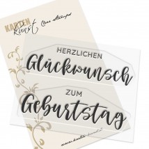 Karten-Kunst Clear Stamps KK-0238 - Lettering zum Geburtstag