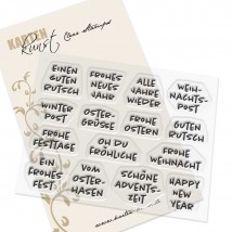 Karten-Kunst Clear Stamps KK-0250 - Viele kleine Weihnachtsgrüße