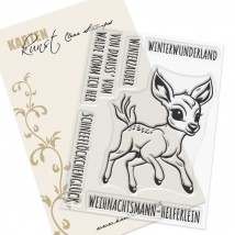 Karten-Kunst Clear Stamps KK-0256 - Weihnachtsmann-Helferlein