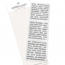 Karten-Kunst Clear Stamps KK-0266 - Quadratische Texte