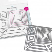 Karten-Kunst Stanzschablone kk-D209 - Card Designer Squares