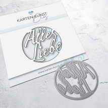 Karten-Kunst Stanzschablone kk-D222 - Mojito Cutout Alles Liebe
