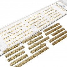 Karten-Kunst Hot Foil Plate kk-HF025 - Mini Worte für alle Gelegenheiten