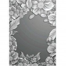 Nellie's Choice 3D Embossing Folder - Flower Frame
