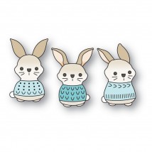 Poppy Stamps Stanzschablone - 2717 Nordic Bunny Trio