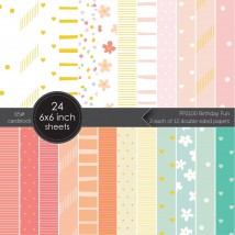 Memory Box Paper Pack 6 x 6 - PP2100 Birthday Fun