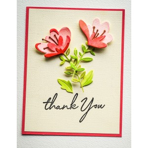 Birch Press Stanzschablone - 57502 Jovial Blooms and Leaves Contour Layers
