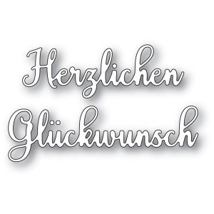 Memory Box Stanzschablone - Herzlichen Glückwunsch