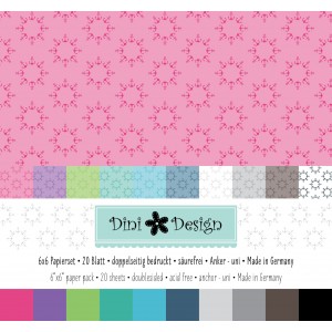 Dini Design 6x6 Papierset Anker-Uni