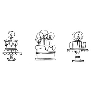 American Art Stamp - 3 Cake Set