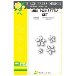 Birch Press Stanzschablonen-Set - Mini Poinsettia Set