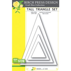 Birch Press Stanzschablone - Tall Triangle Set