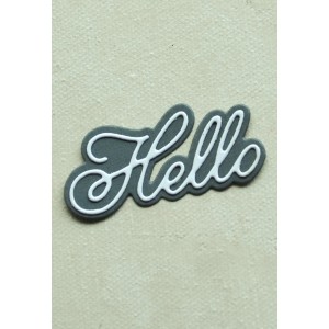 Birch Press Stanzschablone - Handwritten Hello and Outline