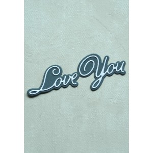 Birch Press Stanzschablone - Handwritten Love You and Outline