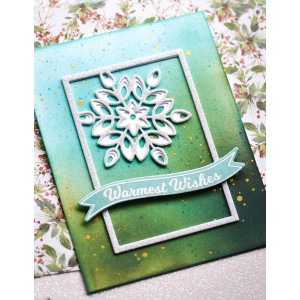 Birch Press Stanzschablone - Mini Snowflake Frame Layer Set