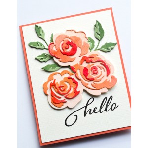 Birch Press Stanzschablone - 57495 Rose Bunch Contour Layers 