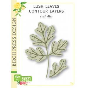 Birch Press Stanzschablone - 57521 Lush Leaves Contour Layers