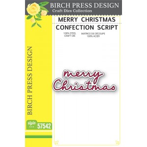 Birch Press Stanzschablone - 57542 Merry Christmas Confection Script