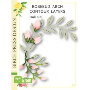 Birch Press Stanzschablone - 57561 Rosebud Arch Contour Layers