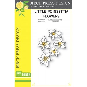 Birch Press Stanzschablone - 57562 Little Poinsettia Flowers
