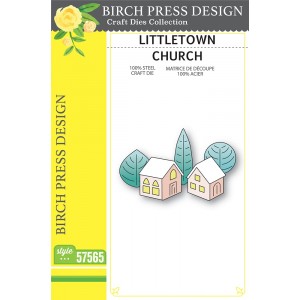 Birch Press Stanzschablone - 57565 Littletown Church