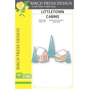 Birch Press Stanzschablone - 57566 Littletown Cabins