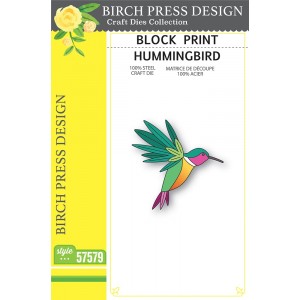 Birch Press Stanzschablone - 57579 Block Print Hummingbird