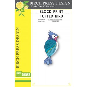 Birch Press Stanzschablone - 57583 Block Print Tufted Bird