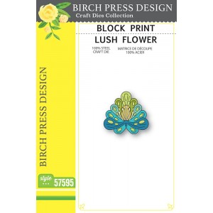 Birch Press Stanzschablone - 57595 Block Print Lush Flower