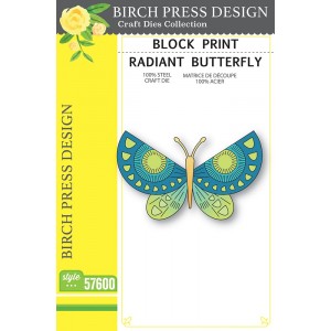 Birch Press Stanzschablone - 57600 Block Print Radiant Butterfly