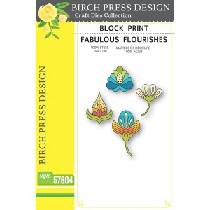 Birch Press Stanzschablone - 57604 Block Print Fabulous Flourishes
