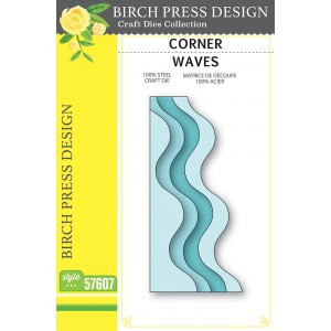 Birch Press Stanzschablone - 57607 Corner Waves