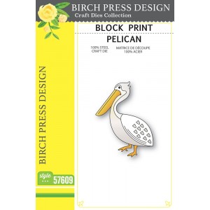 Birch Press Stanzschablone - 57609 Block Print Pelican