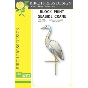 Birch Press Stanzschablone - 57612 Block Print Seaside Crane