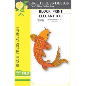 Birch Press Stanzschablone - 57613 Block Print Elegant Koi