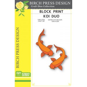 Birch Press Stanzschablone - 57617 Block Print Koi Duo