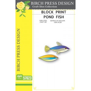 Birch Press Stanzschablone - 57623 Block Print Pond Fish