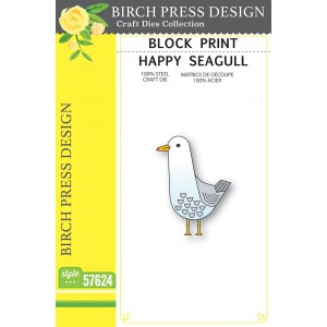 Birch Press Stanzschablone - 57624 Block Print Happy Seagull