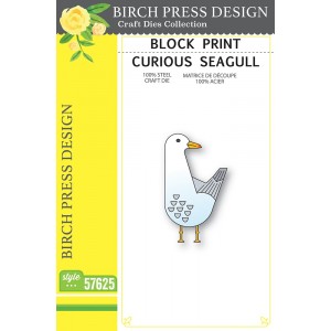 Birch Press Stanzschablone - 57625 Block Print Curious Seagull